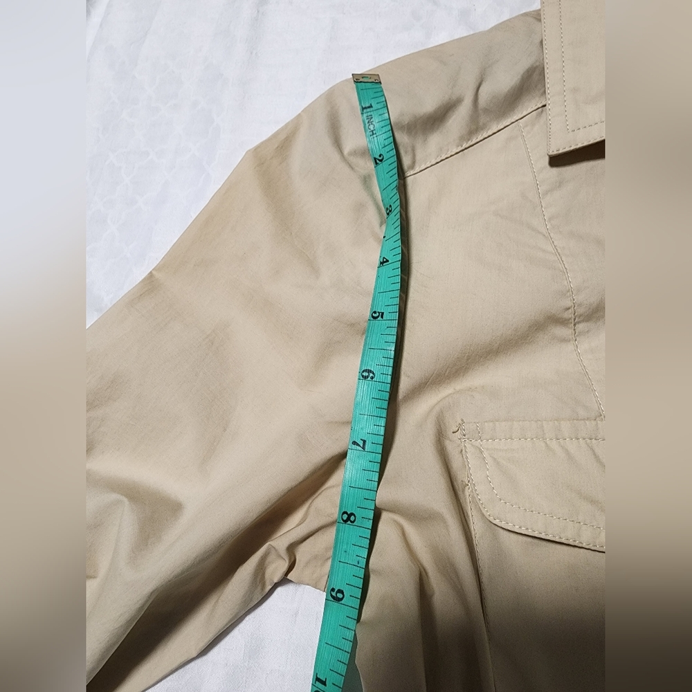 Zara Khaki Zafari Tan Utility Belted Shirt Dress - Picture 6 of 12